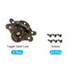 METALLIXITY 4pcs 38mm x 30mm Zinc Alloy Toggle Catch Lock