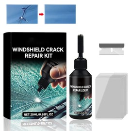 Smdrafy Windschutzscheibe Reparaturset,Glas Reparatur Flüssigkeit,Windschutzscheibe Glass Repair,Reparaturset Auto Windschutzscheiben,Reparatur von Windschutzscheiben Rissen,Sternform und Risse,20ml
