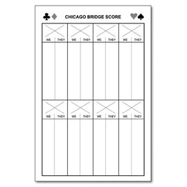 Guajolote Prints Chicago Bridge Score Pad 5.5" x 8.5" 50-Sheets