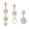 Briana Williams Gold Belly Button Ring Belly Rings for Women