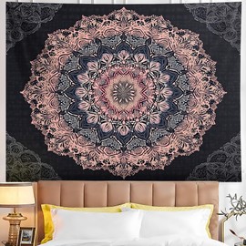 NYZE Mandala Tapestry Wall Hanging Hippie Bohemian Wall Decor Wall Art Indian Tapestries Boho Home Decoration for Bedroom Living Room Dorm 59x 51 in