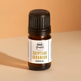 SOUL Manifesta Egyptian Geranium Pure Natural Undiluted Essential Oil Organic Therapeutic Aromatherapy Wellness spell oil natural focus - Scent: 5ml