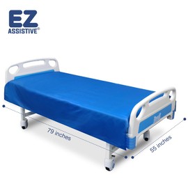 Patient Transfer Slide Sheet Transfer Draw Sheet for Patient in-Bed Transfer and Repositioning Easy Apply and Use (Blue-Flat 56 * 78 Inches)