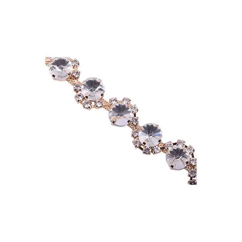 KAOYOO - Cadena de diamantes de imitación de cristal para