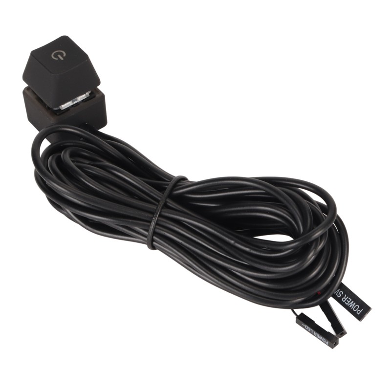 PC Power Switch Blue Switch Mechanical Key Backlit Plug and