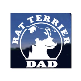 Rat Terrier Dad | NickerStckers Vinyl Dog Window Decal