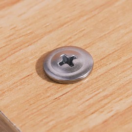 Glvaner #10 x 2" Stainless Steel 410 Wafer Head Self Drilling Screws 50 of Pack Self Tapping Screws Sheet Metal Screws with a Drilling Point