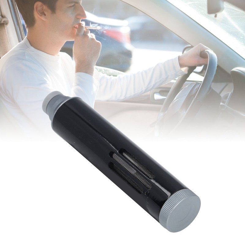 Handheld Car Ashtray Windproof Leakproof Large Capacity Portable Ashtray with