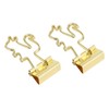100 Pcs Binder Clips Gold Animal Shape Strong Clamping Force