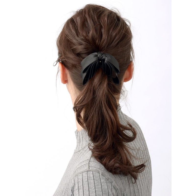 KOBE VINGTAINE H-934 Ribbon Banana Clip, Satin, Medium, Hair Clip,