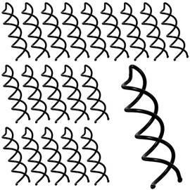 20PCS Spiral Hair Pins, Spin Pins Spiral Bobby Pins Non-Scratch Round Clip Bun Twist Stylish Bun Bobby Pins, Spin Pins for Hair Twist Screw Hair Pin for Girls Women Hair Style DIY(Black)