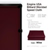 Empire USA - Wine Billiard Worsted Speed Cloth/Felt - 8ft