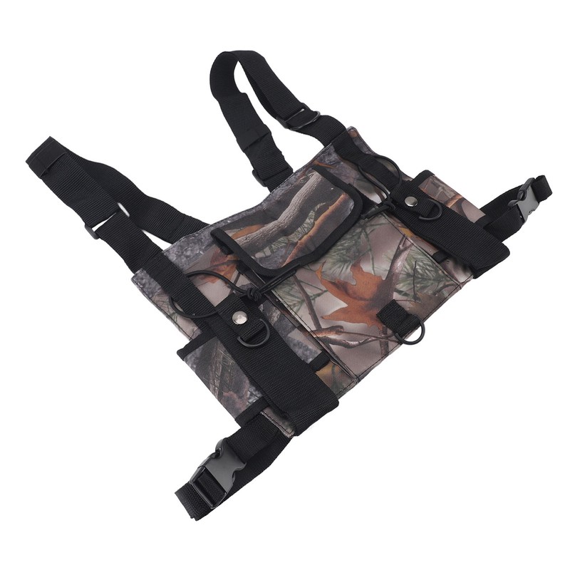 Radio Chest Harness Chest Front Pack Pouch Vest Rig Radio