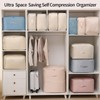 Fycyko Pack of 2 Ultra Space-Saving Self-Compressing Organiser, Underbed Storage