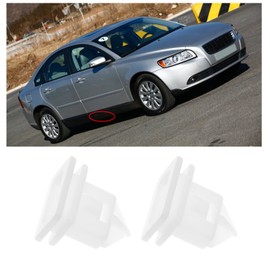 SG Store Pack of 20 Side Skirts Clips Compatible with Volvo S40 S80 V50 V70 XC60 XC70 Body Door Sill Cover Strips Clips 8678010 31214496, White Plastic