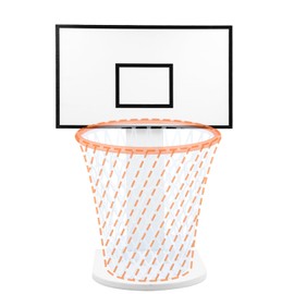 MORNING SUN Basketball Trash Can Hoop(Excluding Trash Can), Basketball Basket Holder,Wastebasket Hoop Stand for Bedroom, Office, Kitchen, Living Room - Fun Wastebasket Backboard,Basketball Hoop