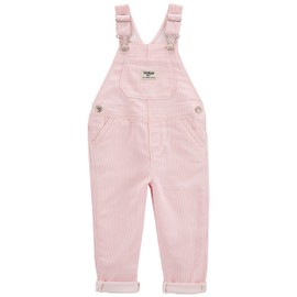 OshKosh B'Gosh Girls World's Best Overalls, Pink Hickory Stripe, 5T