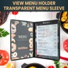 AMGSH 12 Pack Menu Covers 8.5 x 11 Inch, 2