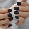 Sure Things 24 Short Black Matte Press on nails kit