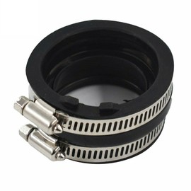 DELUXEMOTO Carburetor Intake Boot Joint W/Clamps for Yamaha Rhino 660 YXR660F 4X4 2004-07