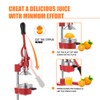 Gowintech Commercial Heavy Duty Cast Iron Hand Press Manual Orange