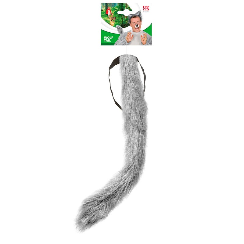 Bendable Plush Wolf Tail Accessory for Fancy Dress