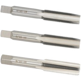 Aceteel 9/16-18 Hand Tap, Right Hand 9/16 x 18 Threading Hand Tap 1Pair