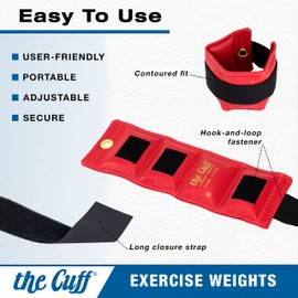 CanDo Weight cuff - wrist and ankle weights - 227 g, walnut - alternative to dumbbells