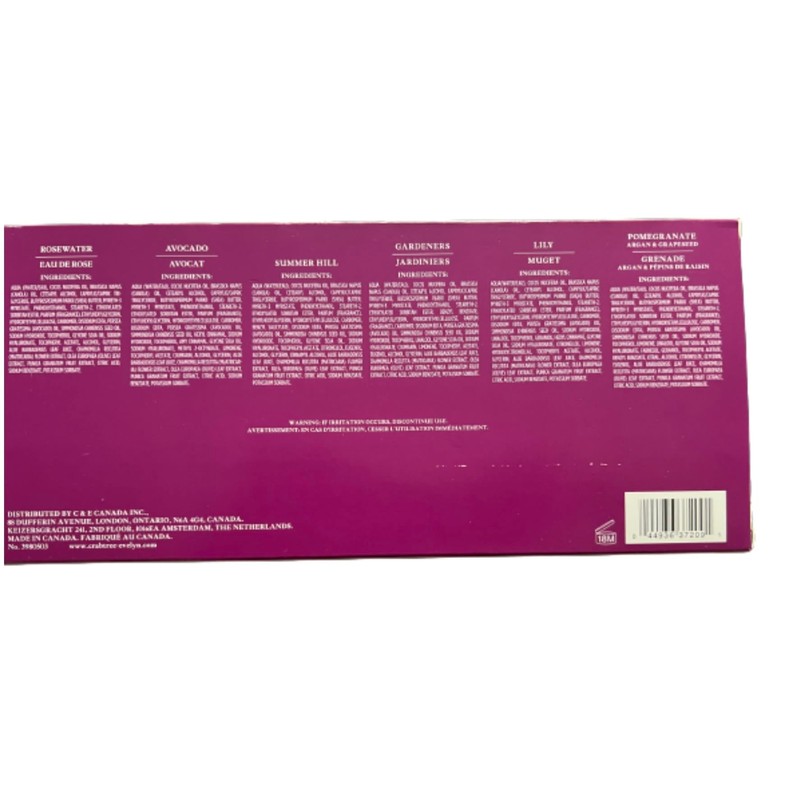 Crabtree And Evelyn 6 pc Hand Therapy Set .9 Oz