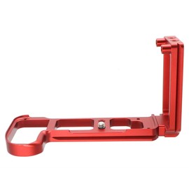 INPON L-Shaped Quick Release Bracket for Nikon Z6 Z7 Compatible with Arca Switzerland, 1/4" Screw, Hex Key Included, Red