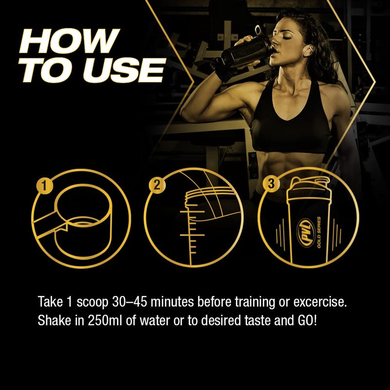 PVL Gold Series Domin8 Sport | pre-workout Superfuel | Artic