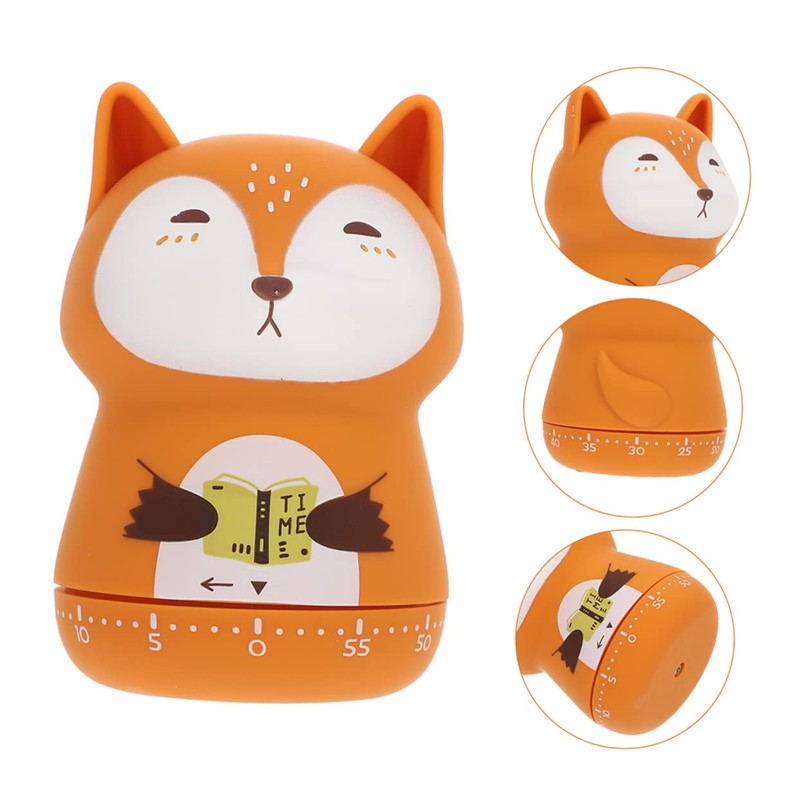 GRIRIW 2pcs Animal Shape Cooking Timer Cute Cartoon Countdown Timer