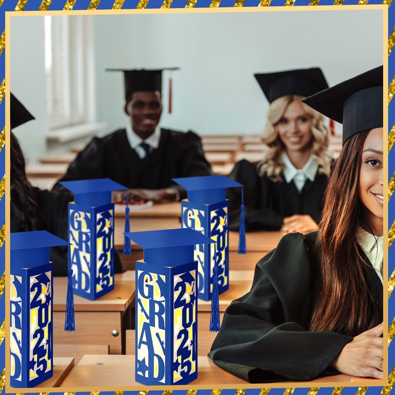 Tellingyou 9 Pcs Graduation Table Centerpieces Boxes 2025 Graduation Lantern