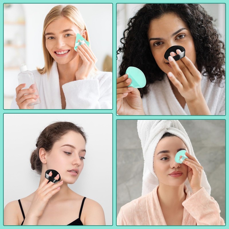 Pimoys 6 Pieces Powder Puff Face Soft Triangle for Loose
