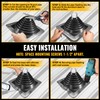 VIVIDA #4 Silicone Metal Roof Pipe Boot, High Temp Flexible