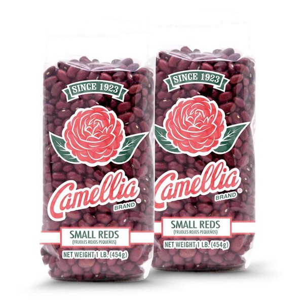 Camellia Brand Dried Small Red Beans, Caribbean-style bean, 1 Pound (Pack of 2)