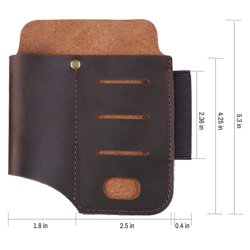 VIPERADE PJ15 Multitool Sheath for Belt, EDC Leather Sheath, Leather