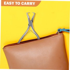 COHEALI 1Pair Hair Extension Pliers Tool Angled Clamp for Easy Removal Application of Hair Extensions Portable Design for Precise Hair Gripping and Labor Saving