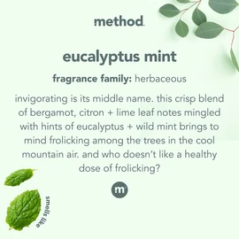 Method Bathroom Cleaner, Removes Mold + Mildew Stains, Eucalyptus Mint, 28 Fl Oz