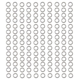 1000 anillos de acero inoxidable para hacer joyas, collares, pulseras, arete, llaveros, manualidades, (12599-4mm)