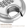 DELSWIN 4 Digit Combination Disc Padlock with Hardened Steel Shackle