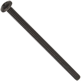 Small Parts 1048MPPBZ Steel Pan Head Machine Screw, Black Zinc Plated, Meets ASME B18.6.3, #2 Phillips Drive, #10-24 Thread Size, 3" Length, Fully Threaded, Import (Pack of 50)