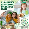 SiliFine 6 Pcs 6 Inch St. Patrick's Day Ceramic Decorative
