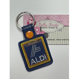 Aldi Quarter Keeper Keychain, Aldi Shopping Cart Quarter Keychain to hold coin