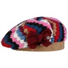 LIERYS Wool Basque with Bow - Multicoloured Hat - Elegant
