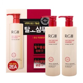 Healthy Scalp Hair Shampoo with the Power of Red Ginseng Extract 520ml 2-Pack