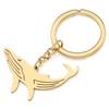 RAIDIN Stainless Steel Gold Silver Plated Cute Ocean Animal Key