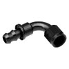 -16 AN 90 DEGREE PUSH LOCK HOSE END-BLACK