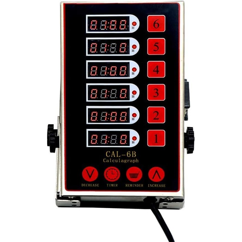 NJTFHU Commercial Kitchen 6-Channel Timer Digital Cooking Timer Reminder with