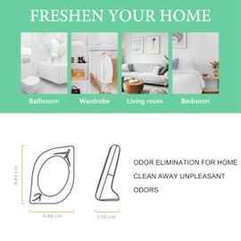 Air Freshener for Home, 4 Pack, Eucalyptus & Mint, Odor Eliminator for Small Area Closets Bathroom Pets Strong Odor, Up to 120 Days